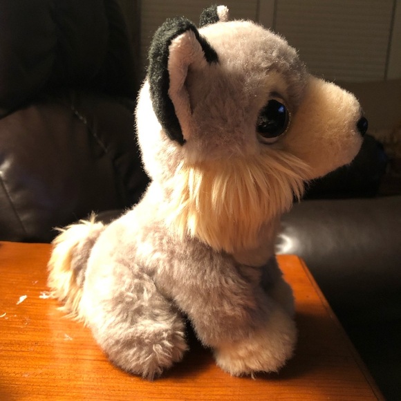 Adventure Planet Wolf Pup - Gray Beige Tan - Big Sparkle Eyes - Picture 4 of 10